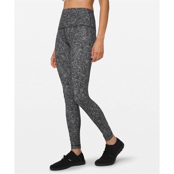 Lululemon Wunder Black and White Under Hi-Rise Tight Size 8 - Picture 1 of 14